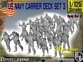 1/125 US Navy Carrier Deck Set 3 in Tan Fine Detail Plastic