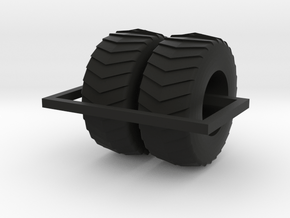 1/64 24.5 Puller 2000 pair of tires in Black Natural Versatile Plastic