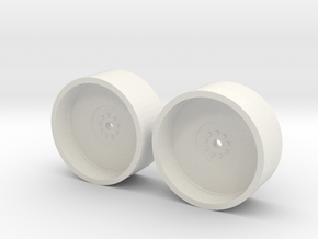1/64 20.8-42 Dual Rims in White Natural Versatile Plastic