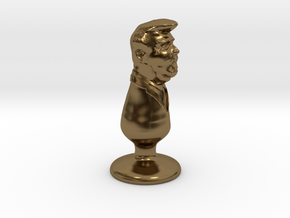 Donald Trump Metal Plug in Polished Bronze