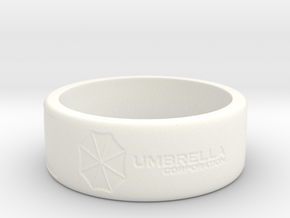 Umbrella corperation Ring in White Processed Versatile Plastic