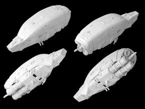 (Armada) Star Galleon Frigate in White Natural Versatile Plastic