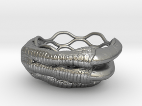Spino Egg Holder in Natural Silver