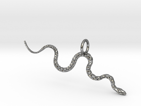 Slither Pendant in Polished Silver