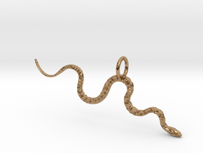 Slither Pendant in Polished Brass