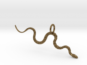 Slither Pendant in Polished Bronze