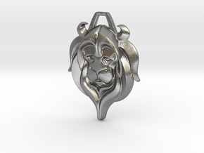 Lion in Natural Silver