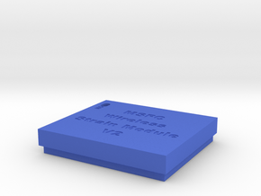 WirelessCaseV1 TOP in Blue Processed Versatile Plastic