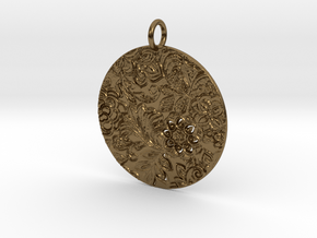 Cream Pendant in Polished Bronze