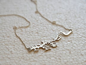 River Necklace Rotterdam in Natural Silver