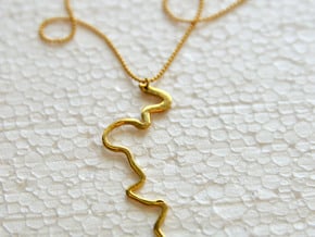 River Pendant Rome in 18k Gold Plated Brass