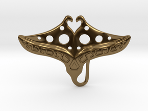Ray Fish Butterfly in Polished Bronze