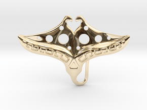 Ray Fish Butterfly in 14K Yellow Gold