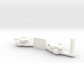 PHANTOM 2 - LEG HINGE PART 1 (COMPASS MOUNT) in White Processed Versatile Plastic