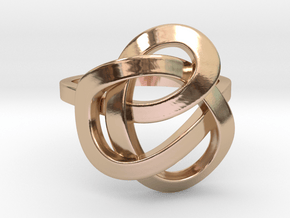 Infinity Love Ring in 14k Rose Gold Plated Brass: 7 / 54