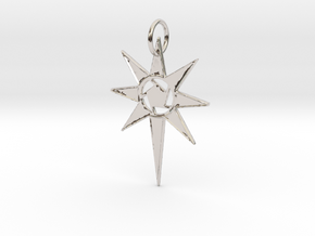 Thareon 'The North Star' in Rhodium Plated Brass