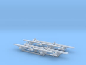 Piper PA18 - set of 8 - 1:700 scale in Tan Fine Detail Plastic