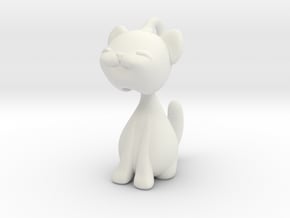 Articulated kitten  in White Natural Versatile Plastic