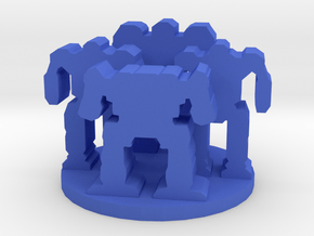 Game Piece, Mech Unit in Blue Processed Versatile Plastic