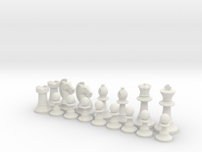 Classic Chess Set in White Natural Versatile Plastic