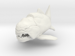 Dunkleosteus middle size(color) in White Natural Versatile Plastic