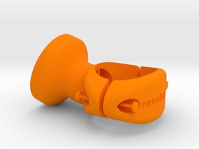 25.4 mm Garmin Varia/Edge Mount in Orange Processed Versatile Plastic