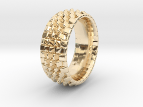 Masher Ring size 10.5 in 14k Gold Plated Brass