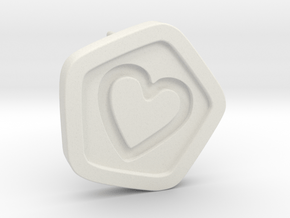 3D Printed Bond What You Love Stud Earrings in White Natural Versatile Plastic