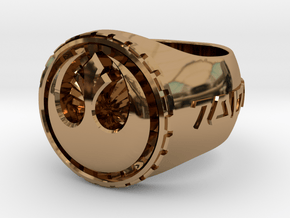 Rebel Ring 26mm in Polished Brass