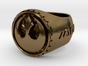 Rebel Ring 26mm in Polished Bronze