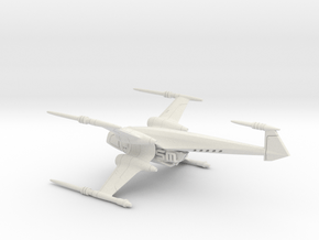 Delcon X spaceship - Concept Design Quest in White Natural Versatile Plastic