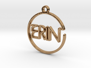 ERIN First Name Pendant in Polished Brass