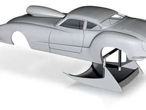 1/25 Outlaw Pro Mod Karmann Ghia Slotcar Small Whe in White Processed Versatile Plastic