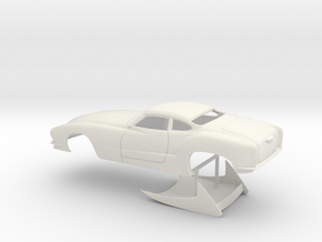 1/12 Outlaw Pro Mod Karmann Ghia No Scoop in White Natural Versatile Plastic