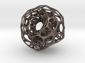 voronoi 2 in Polished Bronzed Silver Steel