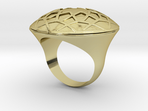 Ring Arabesk in 18k Gold Plated Brass