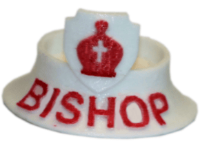 Chess Traders™ - Bishop in White Natural Versatile Plastic