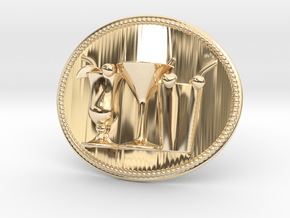 Cocktail Party Belt Buckle in 14K Yellow Gold