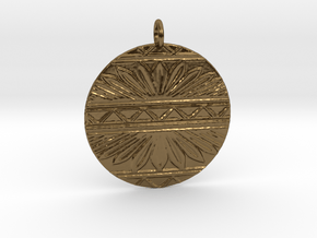 Mary Pendant in Polished Bronze