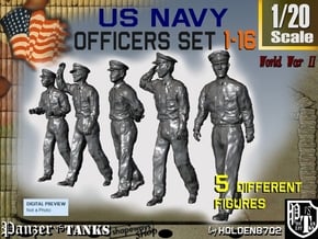 1-20 USN Officers Set1-16 in White Natural Versatile Plastic