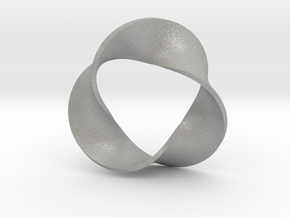 0158 Mobius strip (p=3, d=10cm) #006 in Aluminum