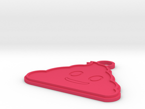 poop Keychain accessory in Pink Processed Versatile Plastic