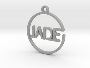 JADE First Name Pendant in Aluminum