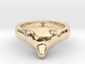 Wild Bear Ring size 5 in 14K Yellow Gold