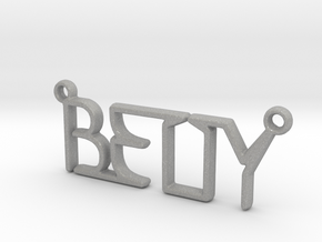 BETTY First Name Pendant in Aluminum