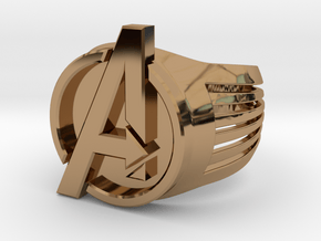 Avengers Ring 26mm in Polished Brass