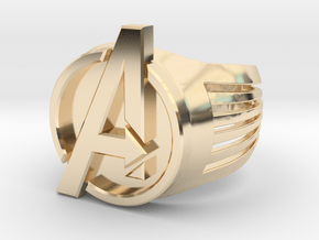 Avengers Ring 26mm in 14k Gold Plated Brass