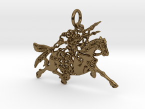 Khan Pendant in Polished Bronze