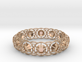 Bracelet 6 in 14k Rose Gold Plated Brass