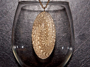Texture #5 Pendant in Natural Brass